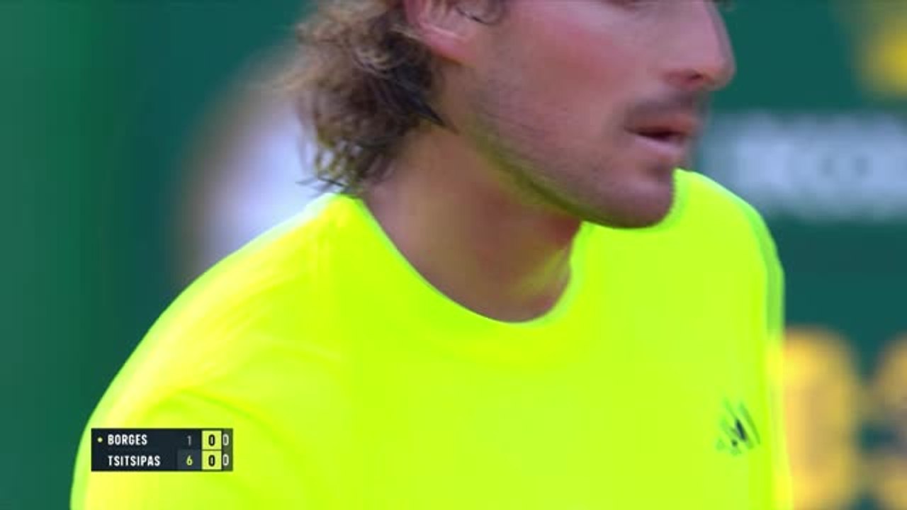 Monte-Carlo - Tsitsipas corrige Borges et rejoint les quarts