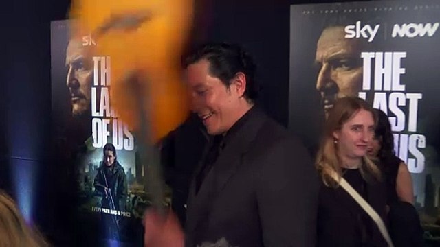 Gabriel Luna SERENADES Reporter at The Last of Us Premiere!