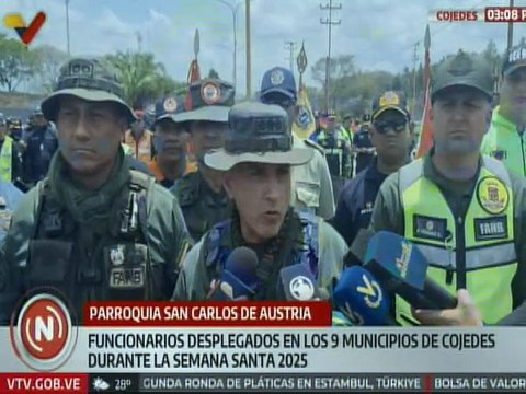 Inicia despliegue de Semana Santa Segura para el resguardo del pueblo de Cojedes