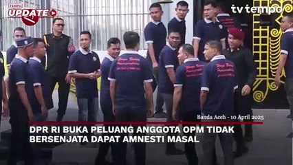 DPR RI Buka Peluang Anggota OPM Tidak Bersenjata Dapat Amnesti Masal