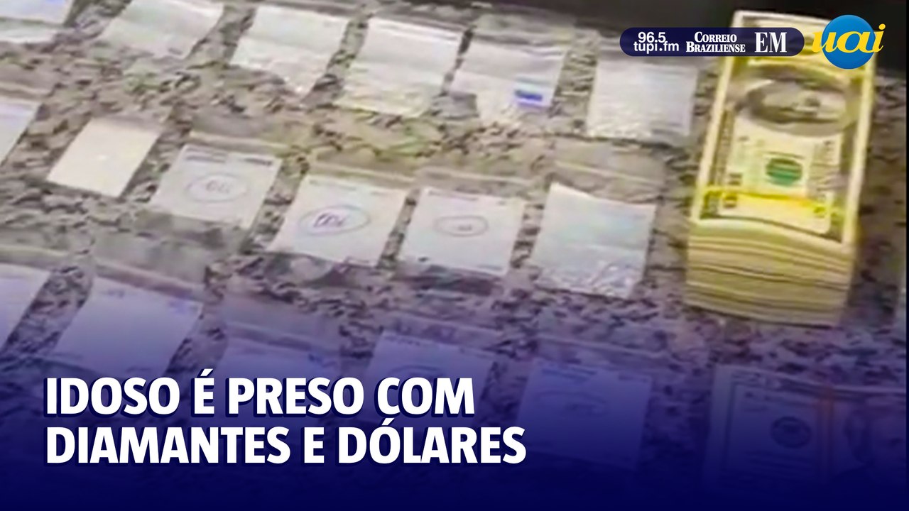Idoso é preso em ônibus rodoviário na Grande BH transportando diamantes e dólares