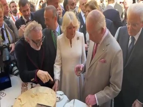 Massimo Bottura con Re Carlo III, la regina Camilla e Mattarella tra passatelli e Parmigiano