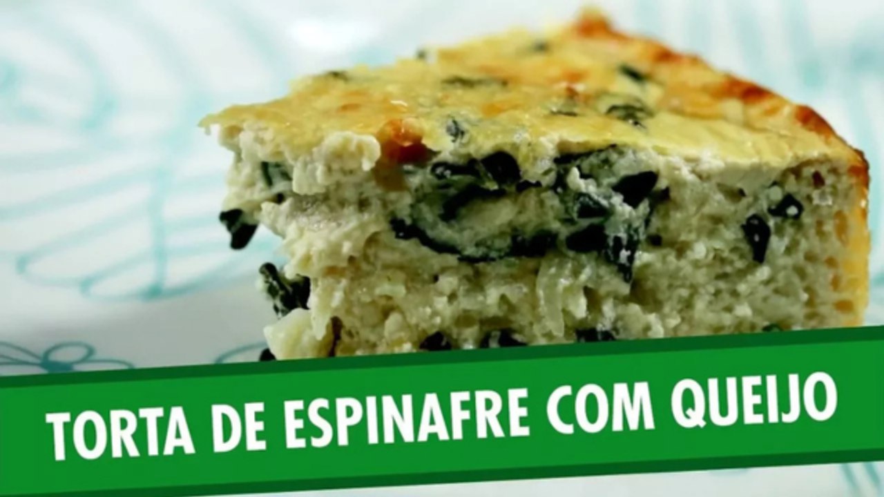 Torta de espinafre com queijo