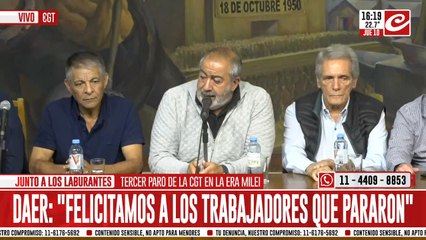 Héctor Daer: "La gravedad del ajuste está recayendo sobre os trabajadores"