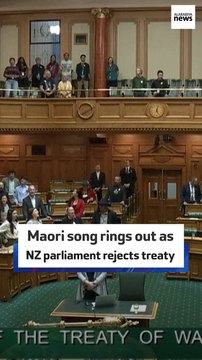 Maori song rings out as NZ parliament rejects treaty