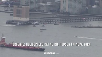 URGENTE: helicóptero cai no rio Hudson em Nova York