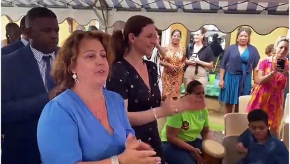 [GUADELOUPE] En images : Visite de Charlotte Parmentier-Lecocq, Ministre déléguée chargée de l'Autonomie et du Handicap au CeSaep les Airelles