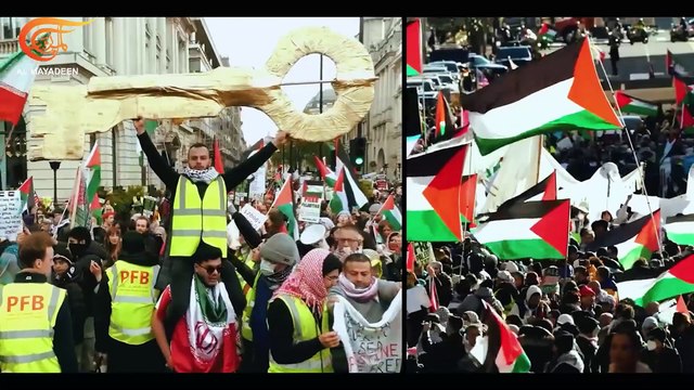 تظاهرات داعمة لغزة حول العالم