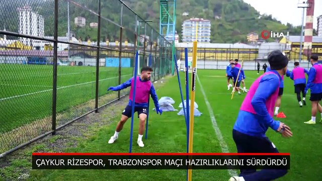 Çaykur Rizespor, Trabzonspor maçı hazırlıklarını sürdürdü