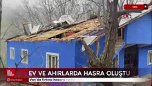 Van'da fırtına hasara neden oldu