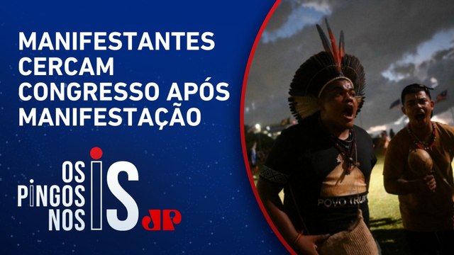 Urgente: Indígenas tentam invadir Câmara dos Deputados e reivindicam direitos