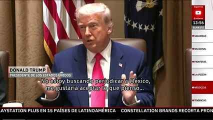 Trump elogia a Sheinbaum y asegura que no quiere afectar a México con aranceles