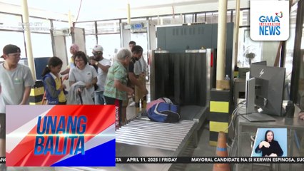Mga bagong baggage x-ray machine, ginagamit sa pag-inspeksyon sa mga bagahe sa Davao City Overland Transport Terminal | Unang Balita