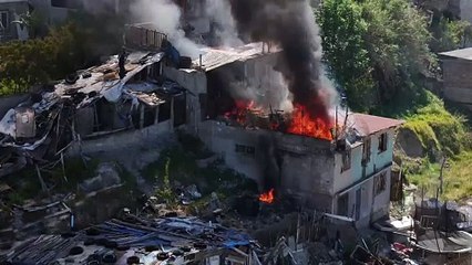 Incendio en Cumbres del Rubi en Tijuana