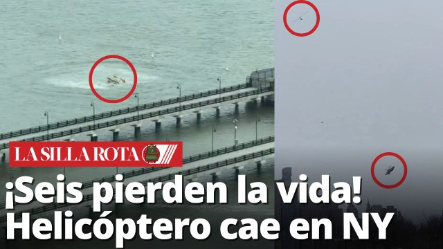 Tragedia en Nueva York: helicóptero cae al río Hudson y deja seis víctimas fatales