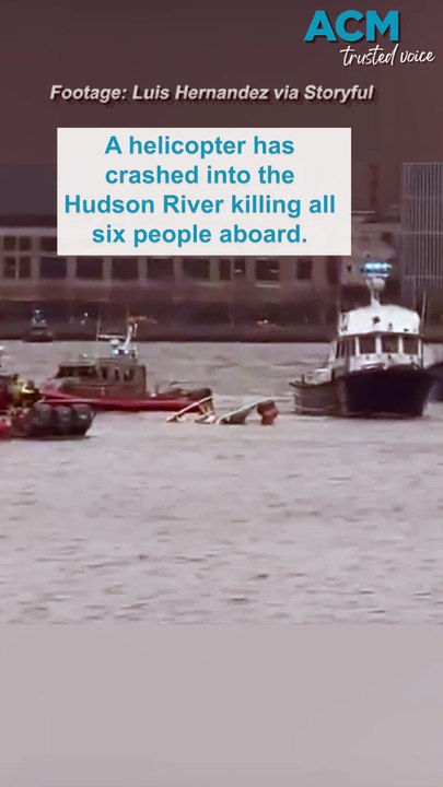 Helicopter crashes into Hudson River killing family and pilot