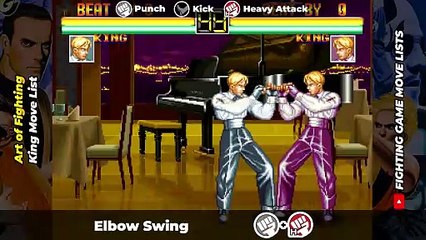 KING MOVE LIST - Art of Fighting (AOF)