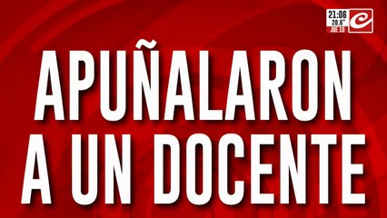 Apuñalaron a un docente