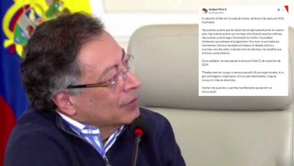 Petro enfrenta nuevo desacato por no retractarse de llamar "victimarios" a marchantes