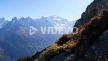 Mont Blanc view from the Aiguilles Rouge, near Chamonix