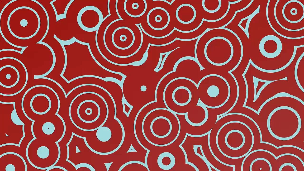 Abstract Circle Background Video, 4K Red Geometry Motion Background Loop ｜ Free Stock Footage.f247