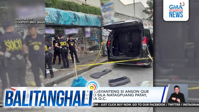 Van na sinakyan negosyanteng si Anson Que at kaniyang driver bago sila natagpuang patay, nakitang inabandona sa Q.C. | Balitanghali