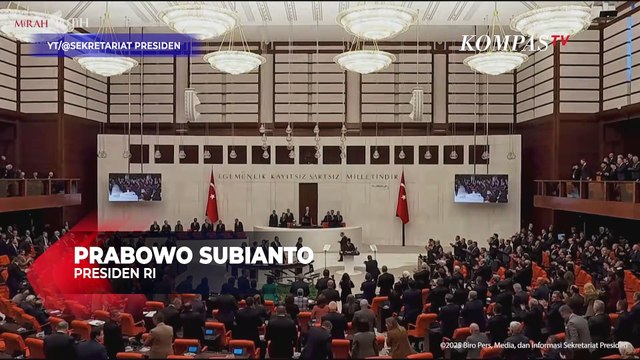 Kala Presiden Prabowo Ngaku Grogi saat Pidato di Depan Parlemen Turkiye