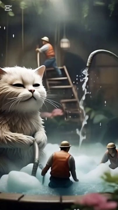 Tiny Workers Washing a Giant Car! 🧼 Mini Men with Foam, Ladders & Cranes | Funny Car Wash Animation