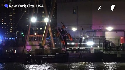 Sechs Tote bei Hubschrauberabsturz in Fluss Hudson in New York