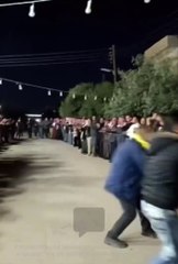 احتفالات لأنصار قوات أحمد العودة  بعد الاعتداء على عناصر من الدفاع السورية