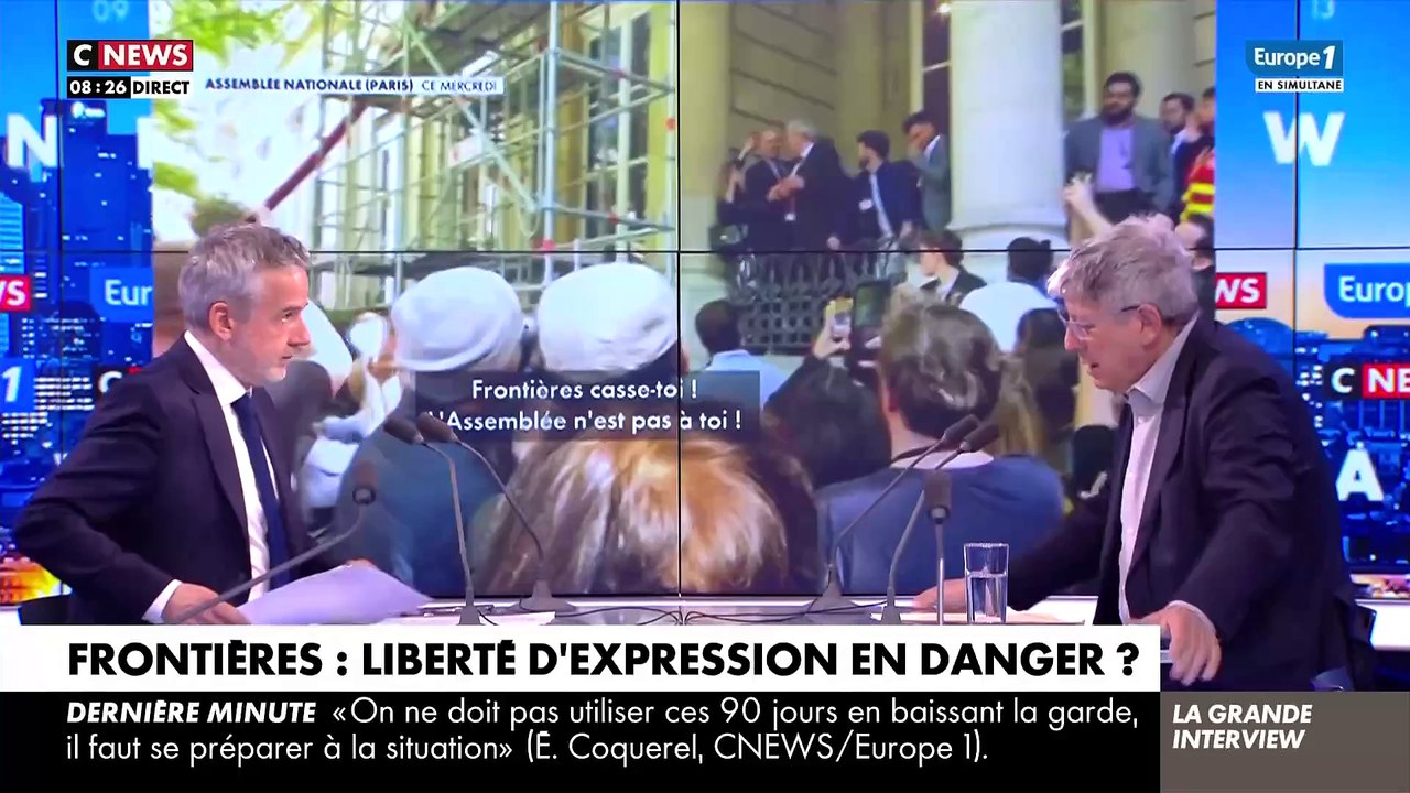 Après les insultes d'Aymeric Caron contre Yohan Usai, journaliste politique à CNews... Voilà que ce matin Eric Coquerel demande à Cnews de changer de ligné éditoriale