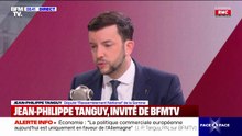 Riposte européenne aux droits de douane américains: "Travailler ensemble, oui, mais quand on touche à l'intérêt vital de la France, c'est non", affirme Jean-Philippe Tanguy (RN)