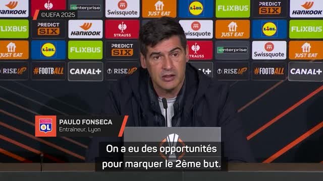 Lyon - Fonseca : “Un peu frustré du résultat mais content de ce qu’on a fait sur le match”