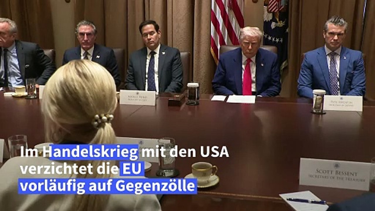 Trump nennt Verzicht der EU auf Gegenzölle 'sehr schlau'
