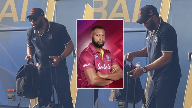 Paps Chant POLLY! POLLY! As West Indies Star Cricketer Kieron Pollard Gets Snapped At Mumbai Airport