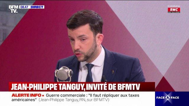 Gouvernement Bayrou: Si on demandait des impôts nouveaux, nous censurerions , assure Jean-Philippe Tanguy (RN)