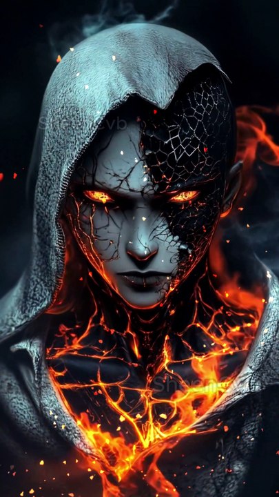 "Born from Fire, Forged in Shadows 🔥🖤 #FireGoddess #LavaQueen #MoltenPower #AIWarriorArt #DarkFantas