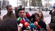 Elisa Mouliaá lanza un mensaje a Íñigo Errejón a su llegada al juzgado