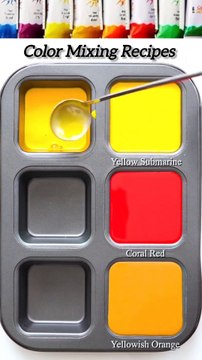 Color Mixing Recipes Guess the mixed colors satisfying and relaxing short video