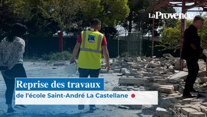 Reprise des travaux à l'école Saint-André La Castellane