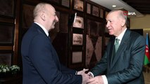 Cumhurbaşkanı Recep Tayyip Erdoğan, Azerbaycan Cumhurbaşkanı İlham Aliyev ile görüştü