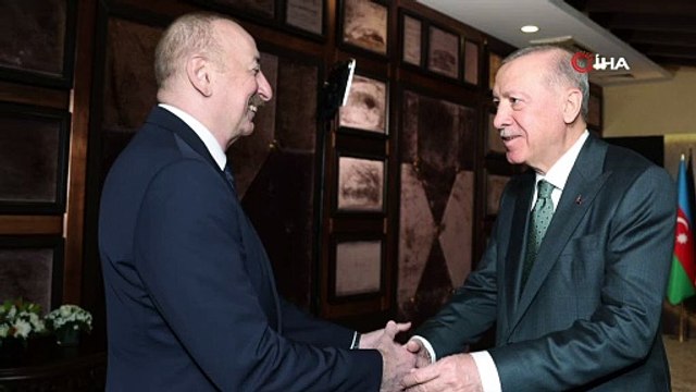 Cumhurbaşkanı Recep Tayyip Erdoğan, Azerbaycan Cumhurbaşkanı İlham Aliyev ile görüştü