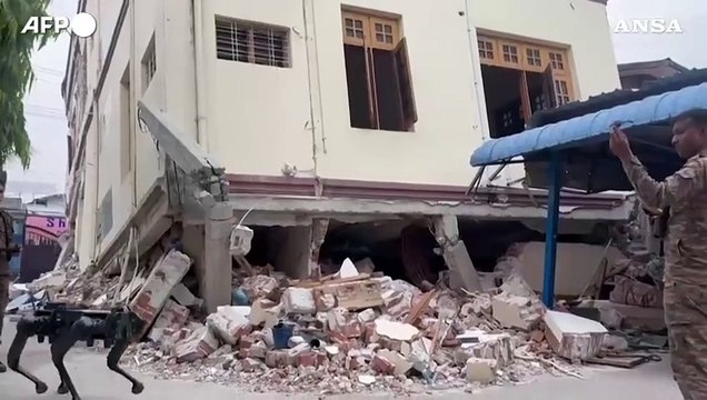 Sisma in Myanmar, l'esercito indiano usa i robot per valutare i danni