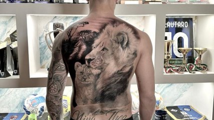 Lautaro Martinez, la schiena è completa: maxi tatuaggio