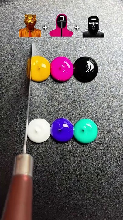 Satisfying color mixing! Squid Game2 mixing guess mixed colors