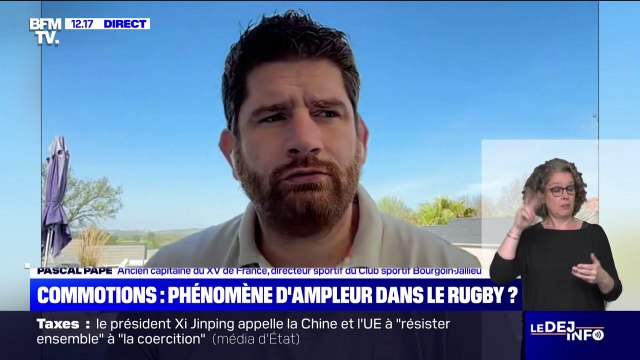 Je suis inquiet pour lui , confie Pascal Papé, ancien capitaine du XV de France, après les aveux de Sébastien Chabal sur sa perte de mémoire