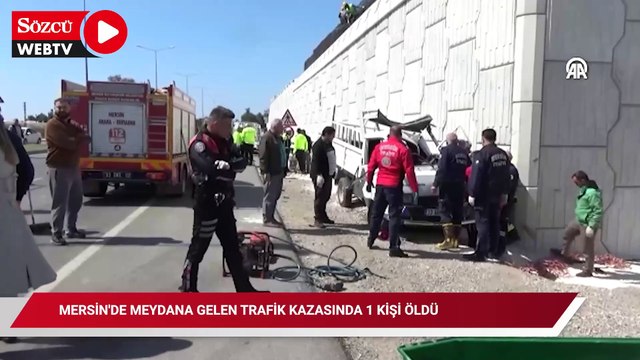 Mersin'de meydana gelen trafik kazasında 1 kişi öldü