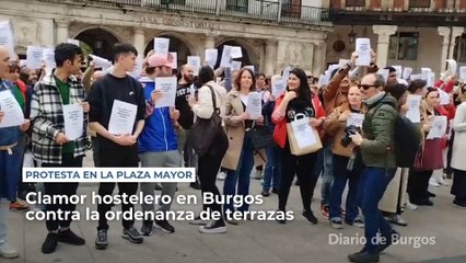 Clamor hostelero en Burgos contra la ordenanza de terrazas