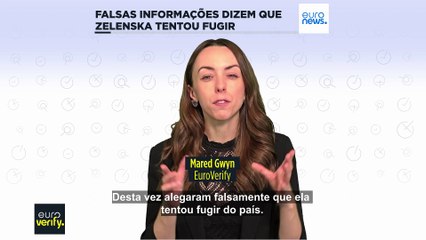 Operação de desinformação afirma falsamente que Olena Zelenska tentou fugir da Ucrânia