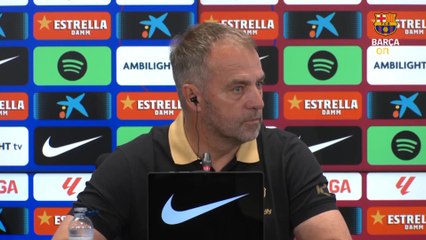 Hansi Flick descarta a Dani Olmo para el partido frente al Leganés: "es mejor que se quede en casa"